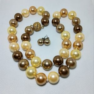 Pearlfection Necklace and Earring Set